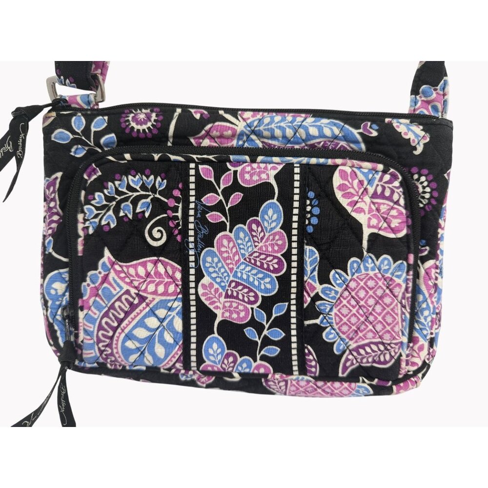 Vera Bradley Alpine Floral Quilted Cotton Crossbody Bag 9.5x6.5